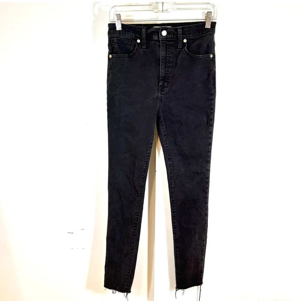 Madewell 11" High-Rise Skinny Jeans in Lunar Wash